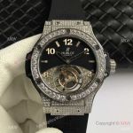 Super Clone Hublot Big Bang Tutti Frutti Real Tourbillon Diamonds 44mm Watches